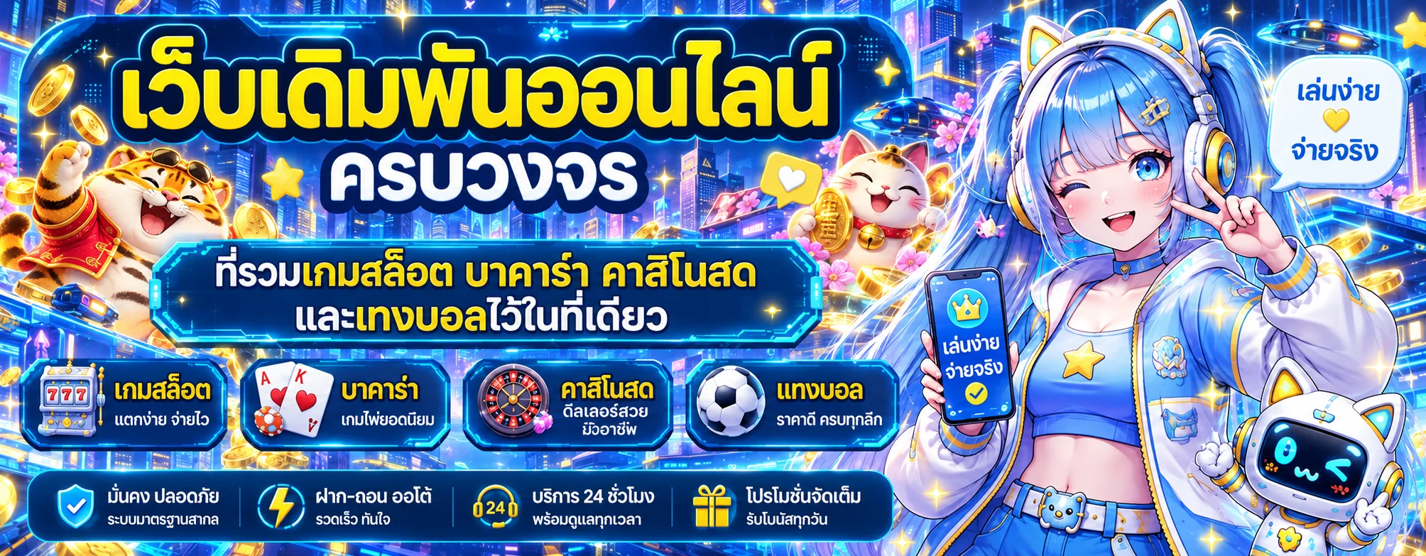 สมหวัง168 สล็อตออนไลน์ พร้อมตัวละคร PG Soft และหมวดเกมครบ